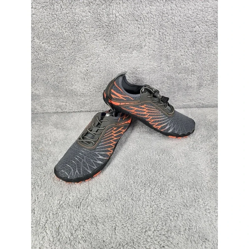 Hike Footwear HF Lorax Pro Sz 9 Gray Orange Non Slip Barefoot Shoe